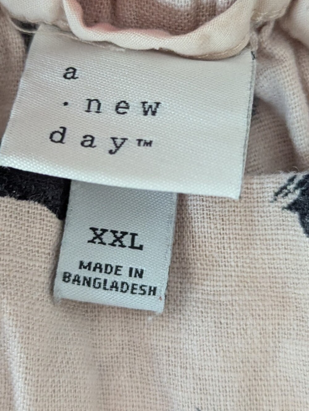 A New Day Wide Leg Linen Blend Culotte Pants Abstract Brushstroke Print Size 2X - Picture 2 of 2